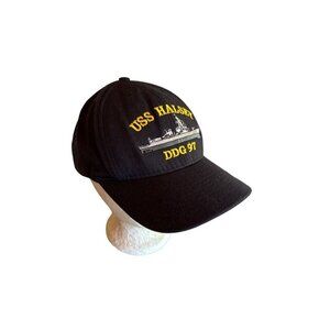 USS Halsey DDG 97 Black Hat Cap Adjustable